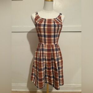 Sunny Girl Plaid Sleeveless Dress